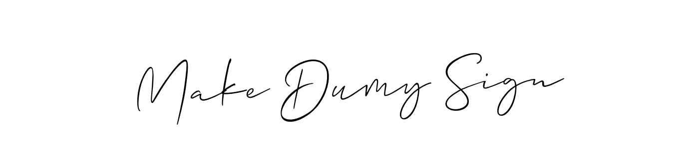 Allison_Script is a professional signature style that is perfect for those who want to add a touch of class to their signature. It is also a great choice for those who want to make their signature more unique. Get Make Dumy Sign name to fancy signature for free. Make Dumy Sign signature style 2 images and pictures png