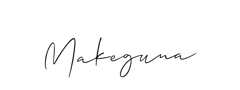 It looks lik you need a new signature style for name Makeguna. Design unique handwritten (Allison_Script) signature with our free signature maker in just a few clicks. Makeguna signature style 2 images and pictures png