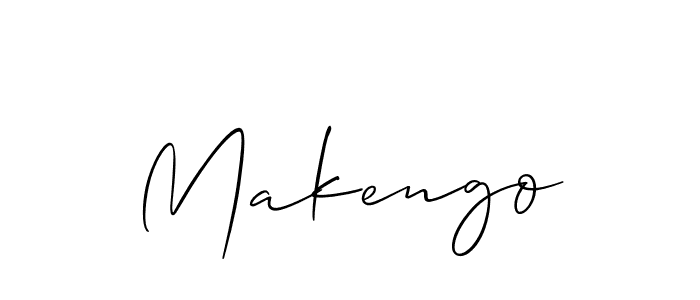 It looks lik you need a new signature style for name Makengo. Design unique handwritten (Allison_Script) signature with our free signature maker in just a few clicks. Makengo signature style 2 images and pictures png