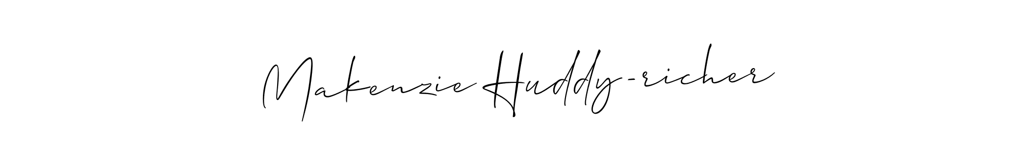 Design your own signature with our free online signature maker. With this signature software, you can create a handwritten (Allison_Script) signature for name Makenzie Huddy-richer. Makenzie Huddy-richer signature style 2 images and pictures png