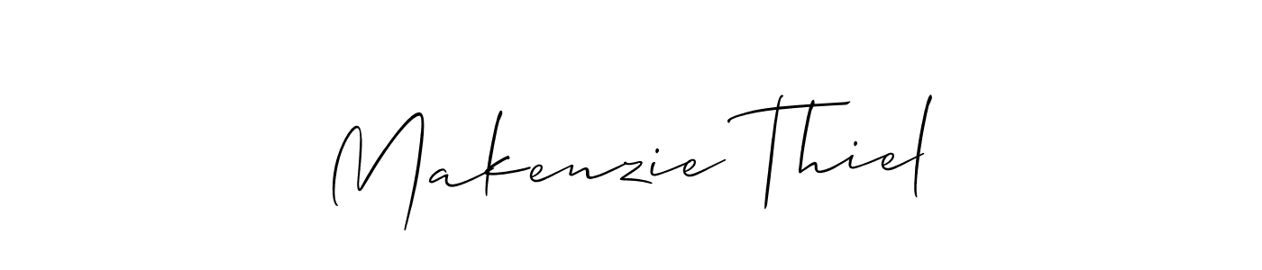 This is the best signature style for the Makenzie Thiel name. Also you like these signature font (Allison_Script). Mix name signature. Makenzie Thiel signature style 2 images and pictures png