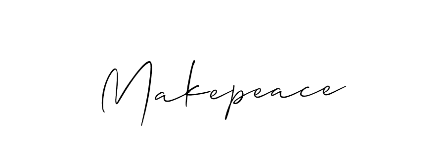 Makepeace stylish signature style. Best Handwritten Sign (Allison_Script) for my name. Handwritten Signature Collection Ideas for my name Makepeace. Makepeace signature style 2 images and pictures png