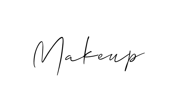 How to make Makeup signature? Allison_Script is a professional autograph style. Create handwritten signature for Makeup name. Makeup signature style 2 images and pictures png