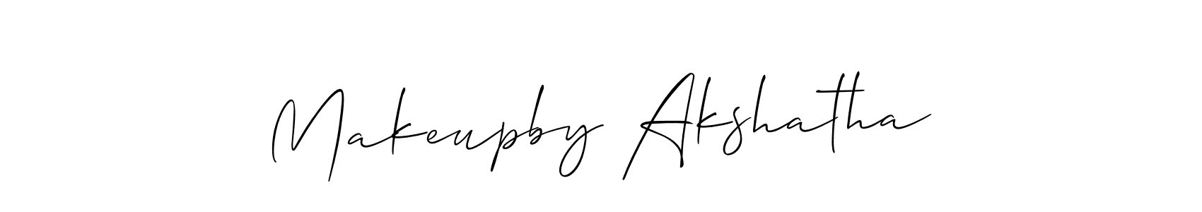 if you are searching for the best signature style for your name Makeupby Akshatha. so please give up your signature search. here we have designed multiple signature styles  using Allison_Script. Makeupby Akshatha signature style 2 images and pictures png