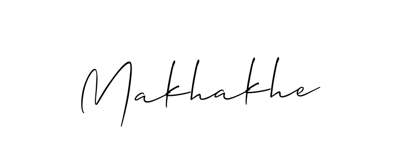 It looks lik you need a new signature style for name Makhakhe. Design unique handwritten (Allison_Script) signature with our free signature maker in just a few clicks. Makhakhe signature style 2 images and pictures png