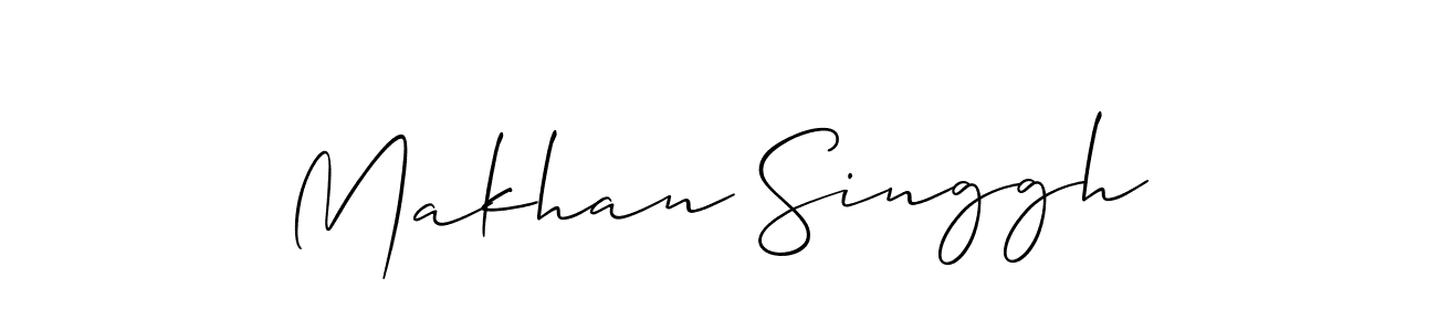 How to make Makhan Singgh signature? Allison_Script is a professional autograph style. Create handwritten signature for Makhan Singgh name. Makhan Singgh signature style 2 images and pictures png