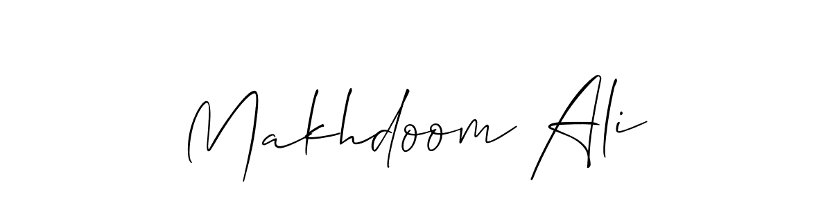 Makhdoom Ali stylish signature style. Best Handwritten Sign (Allison_Script) for my name. Handwritten Signature Collection Ideas for my name Makhdoom Ali. Makhdoom Ali signature style 2 images and pictures png