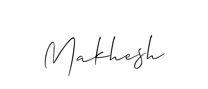 How to make Makhesh signature? Allison_Script is a professional autograph style. Create handwritten signature for Makhesh name. Makhesh signature style 2 images and pictures png