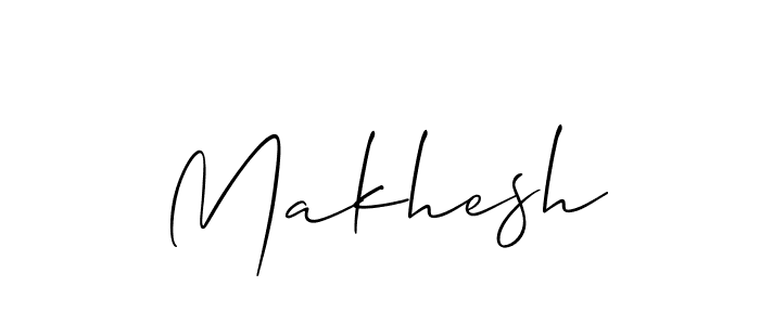 How to make Makhesh signature? Allison_Script is a professional autograph style. Create handwritten signature for Makhesh name. Makhesh signature style 2 images and pictures png