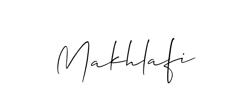 Similarly Allison_Script is the best handwritten signature design. Signature creator online .You can use it as an online autograph creator for name Makhlafi. Makhlafi signature style 2 images and pictures png