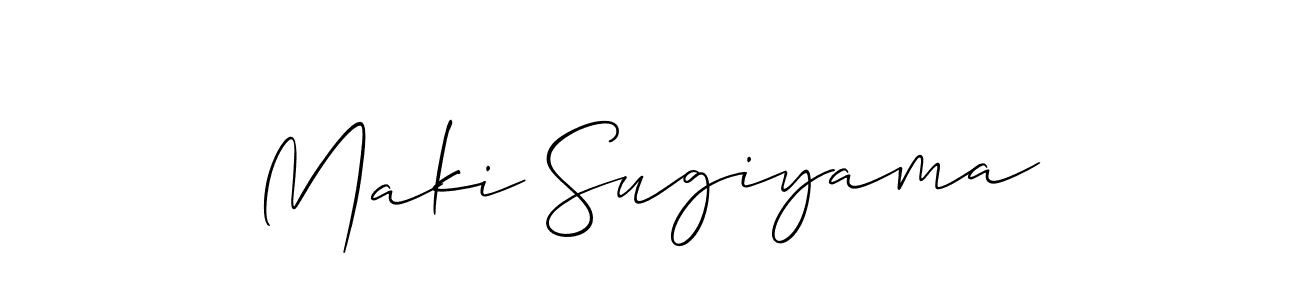 See photos of Maki Sugiyama official signature by Spectra . Check more albums & portfolios. Read reviews & check more about Allison_Script font. Maki Sugiyama signature style 2 images and pictures png