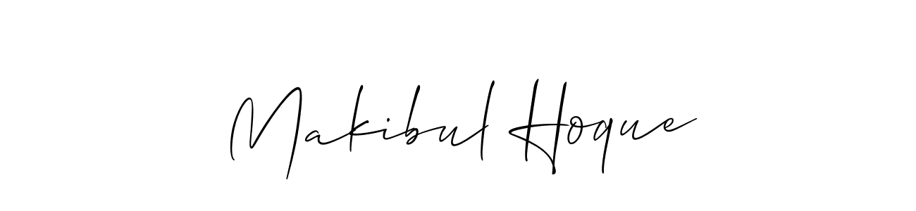 if you are searching for the best signature style for your name Makibul Hoque. so please give up your signature search. here we have designed multiple signature styles  using Allison_Script. Makibul Hoque signature style 2 images and pictures png