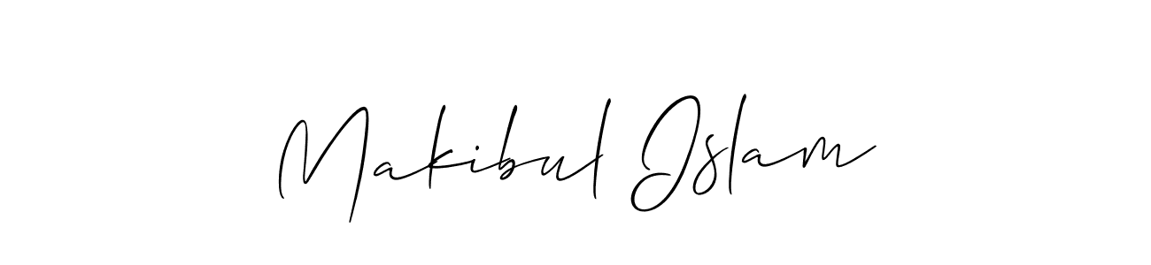 How to make Makibul Islam signature? Allison_Script is a professional autograph style. Create handwritten signature for Makibul Islam name. Makibul Islam signature style 2 images and pictures png