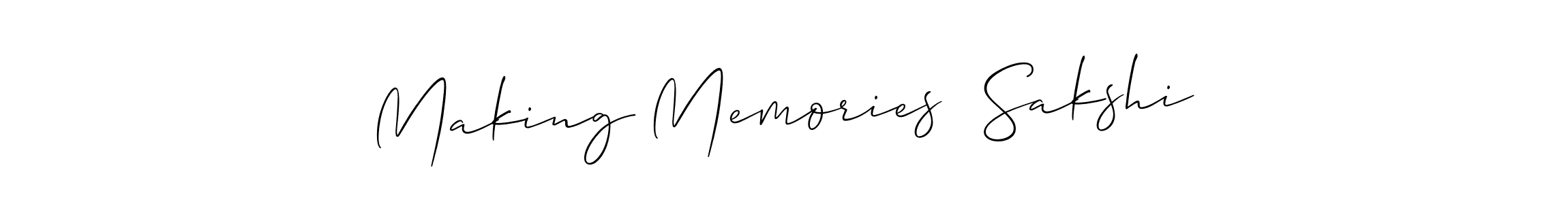 Check out images of Autograph of Making Memories  Sakshi name. Actor Making Memories  Sakshi Signature Style. Allison_Script is a professional sign style online. Making Memories  Sakshi signature style 2 images and pictures png