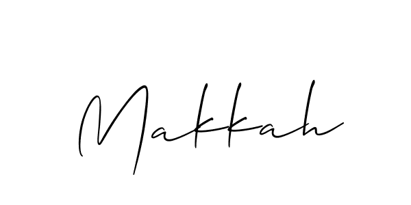 if you are searching for the best signature style for your name Makkah. so please give up your signature search. here we have designed multiple signature styles  using Allison_Script. Makkah signature style 2 images and pictures png