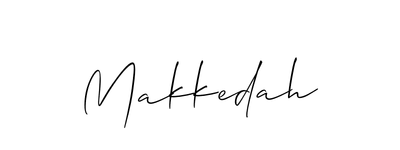 How to make Makkedah signature? Allison_Script is a professional autograph style. Create handwritten signature for Makkedah name. Makkedah signature style 2 images and pictures png