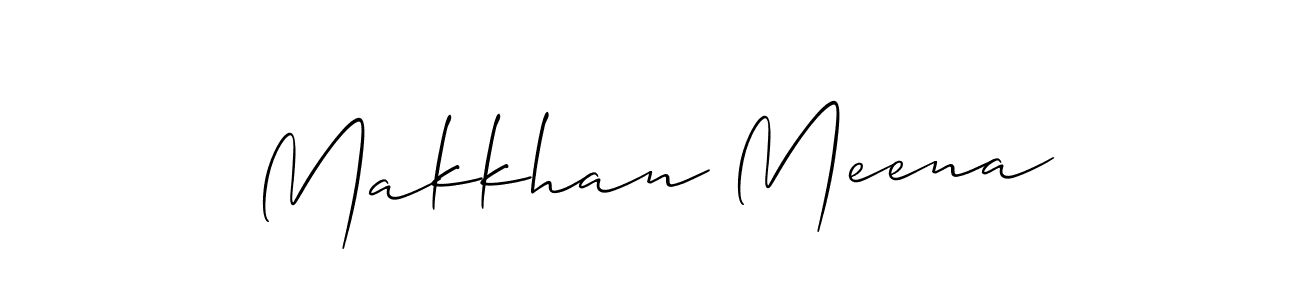 How to Draw Makkhan Meena signature style? Allison_Script is a latest design signature styles for name Makkhan Meena. Makkhan Meena signature style 2 images and pictures png