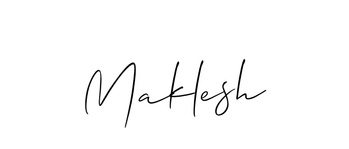 The best way (Allison_Script) to make a short signature is to pick only two or three words in your name. The name Maklesh include a total of six letters. For converting this name. Maklesh signature style 2 images and pictures png