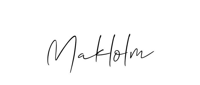 You can use this online signature creator to create a handwritten signature for the name Maklolm. This is the best online autograph maker. Maklolm signature style 2 images and pictures png