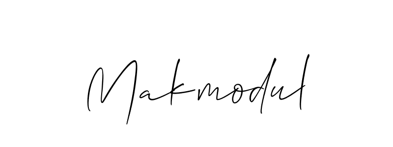 Design your own signature with our free online signature maker. With this signature software, you can create a handwritten (Allison_Script) signature for name Makmodul. Makmodul signature style 2 images and pictures png