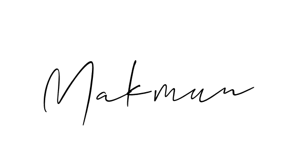 You should practise on your own different ways (Allison_Script) to write your name (Makmun) in signature. don't let someone else do it for you. Makmun signature style 2 images and pictures png