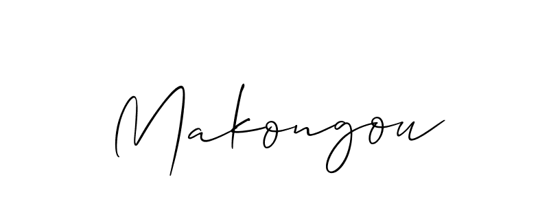 You should practise on your own different ways (Allison_Script) to write your name (Makongou) in signature. don't let someone else do it for you. Makongou signature style 2 images and pictures png