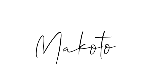 How to make Makoto name signature. Use Allison_Script style for creating short signs online. This is the latest handwritten sign. Makoto signature style 2 images and pictures png