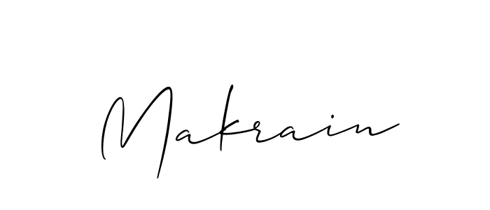 How to make Makrain signature? Allison_Script is a professional autograph style. Create handwritten signature for Makrain name. Makrain signature style 2 images and pictures png