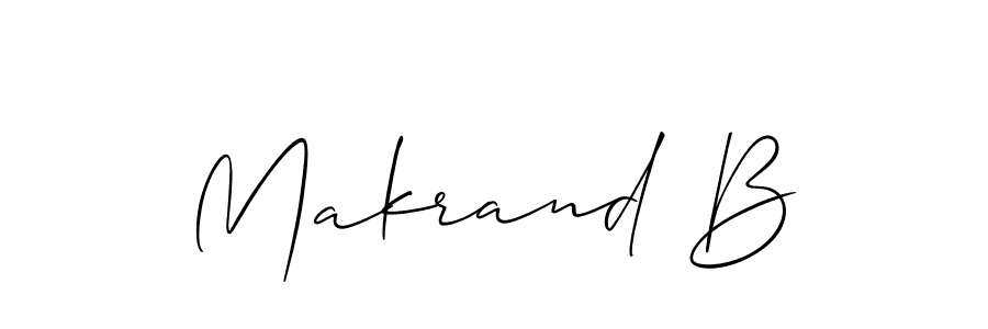 Make a beautiful signature design for name Makrand B. Use this online signature maker to create a handwritten signature for free. Makrand B signature style 2 images and pictures png