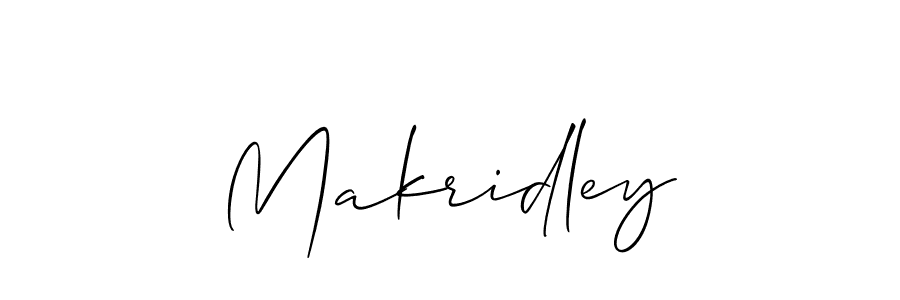 if you are searching for the best signature style for your name Makridley. so please give up your signature search. here we have designed multiple signature styles  using Allison_Script. Makridley signature style 2 images and pictures png