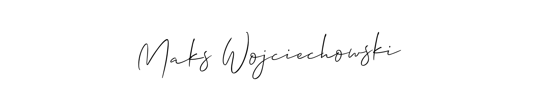 Also we have Maks Wojciechowski name is the best signature style. Create professional handwritten signature collection using Allison_Script autograph style. Maks Wojciechowski signature style 2 images and pictures png