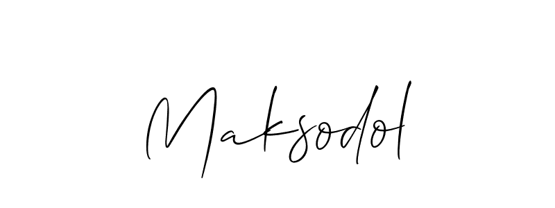 Also we have Maksodol name is the best signature style. Create professional handwritten signature collection using Allison_Script autograph style. Maksodol signature style 2 images and pictures png