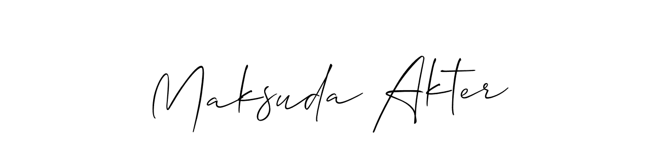 Make a beautiful signature design for name Maksuda Akter. Use this online signature maker to create a handwritten signature for free. Maksuda Akter signature style 2 images and pictures png