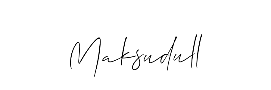 Make a beautiful signature design for name Maksudull. With this signature (Allison_Script) style, you can create a handwritten signature for free. Maksudull signature style 2 images and pictures png