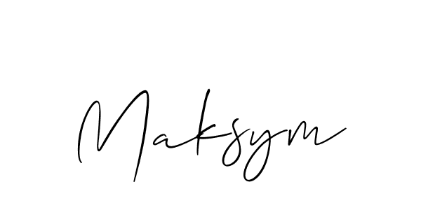 You should practise on your own different ways (Allison_Script) to write your name (Maksym) in signature. don't let someone else do it for you. Maksym signature style 2 images and pictures png