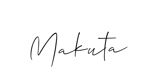 if you are searching for the best signature style for your name Makuta. so please give up your signature search. here we have designed multiple signature styles  using Allison_Script. Makuta signature style 2 images and pictures png