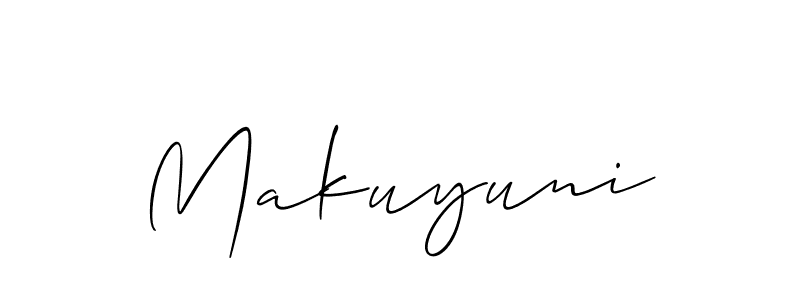 Best and Professional Signature Style for Makuyuni. Allison_Script Best Signature Style Collection. Makuyuni signature style 2 images and pictures png