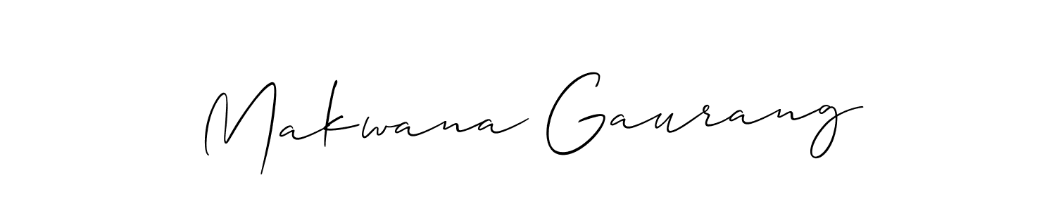 You should practise on your own different ways (Allison_Script) to write your name (Makwana Gaurang) in signature. don't let someone else do it for you. Makwana Gaurang signature style 2 images and pictures png