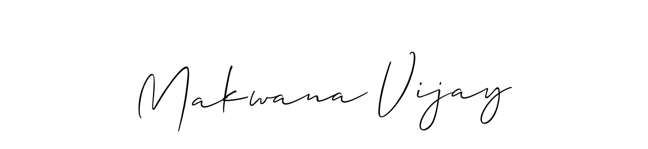 Makwana Vijay stylish signature style. Best Handwritten Sign (Allison_Script) for my name. Handwritten Signature Collection Ideas for my name Makwana Vijay. Makwana Vijay signature style 2 images and pictures png