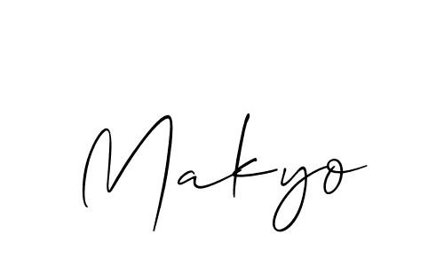 You should practise on your own different ways (Allison_Script) to write your name (Makyo) in signature. don't let someone else do it for you. Makyo signature style 2 images and pictures png