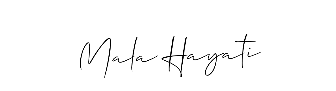 You can use this online signature creator to create a handwritten signature for the name Mala Hayati. This is the best online autograph maker. Mala Hayati signature style 2 images and pictures png