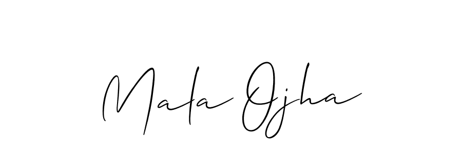 Design your own signature with our free online signature maker. With this signature software, you can create a handwritten (Allison_Script) signature for name Mala Ojha. Mala Ojha signature style 2 images and pictures png