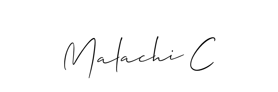 Also You can easily find your signature by using the search form. We will create Malachi C name handwritten signature images for you free of cost using Allison_Script sign style. Malachi C signature style 2 images and pictures png