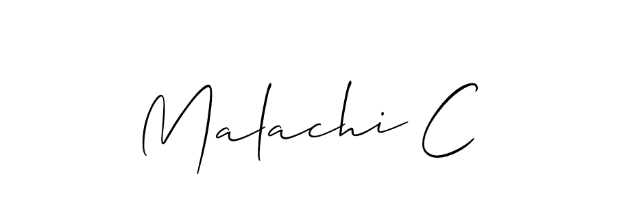 if you are searching for the best signature style for your name Malachi C. so please give up your signature search. here we have designed multiple signature styles  using Allison_Script. Malachi C signature style 2 images and pictures png