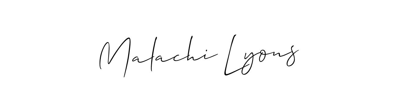 Best and Professional Signature Style for Malachi Lyons. Allison_Script Best Signature Style Collection. Malachi Lyons signature style 2 images and pictures png