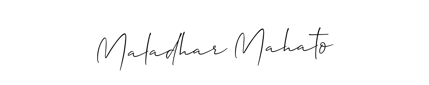 Make a beautiful signature design for name Maladhar Mahato. Use this online signature maker to create a handwritten signature for free. Maladhar Mahato signature style 2 images and pictures png