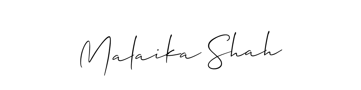 Also we have Malaika Shah name is the best signature style. Create professional handwritten signature collection using Allison_Script autograph style. Malaika Shah signature style 2 images and pictures png