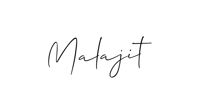 Create a beautiful signature design for name Malajit. With this signature (Allison_Script) fonts, you can make a handwritten signature for free. Malajit signature style 2 images and pictures png