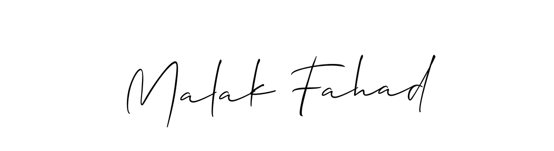 if you are searching for the best signature style for your name Malak Fahad. so please give up your signature search. here we have designed multiple signature styles  using Allison_Script. Malak Fahad signature style 2 images and pictures png