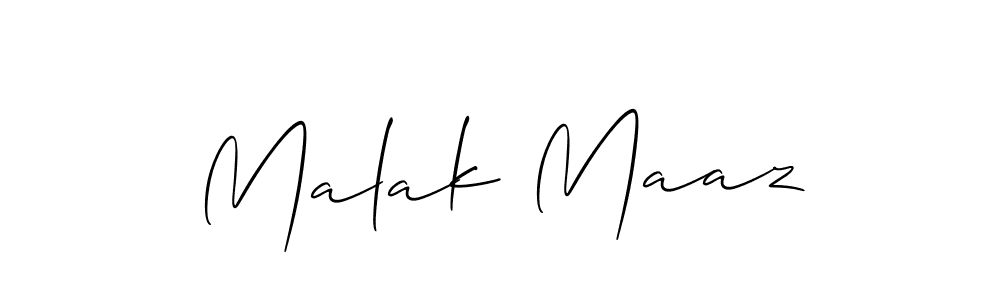 Allison_Script is a professional signature style that is perfect for those who want to add a touch of class to their signature. It is also a great choice for those who want to make their signature more unique. Get Malak Maaz name to fancy signature for free. Malak Maaz signature style 2 images and pictures png